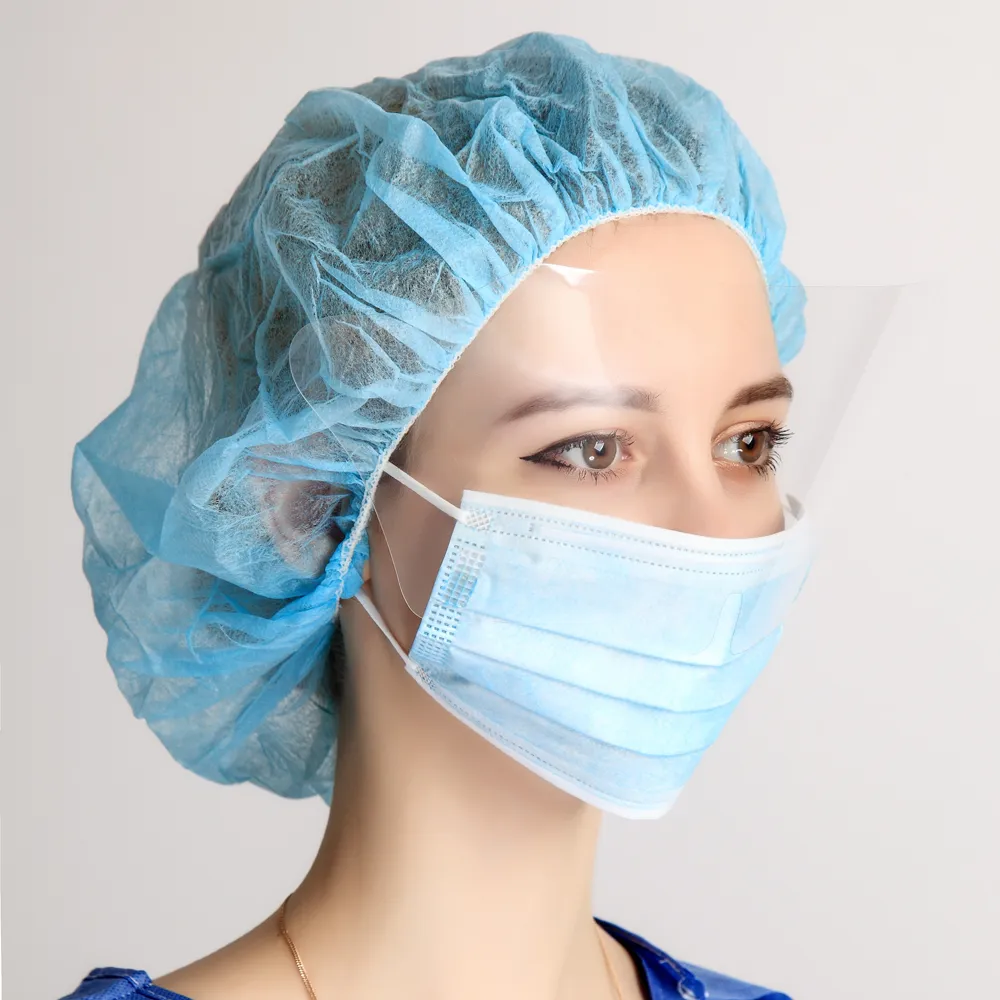 Rubberised Surgical Face Mask Antifog Eye Protection