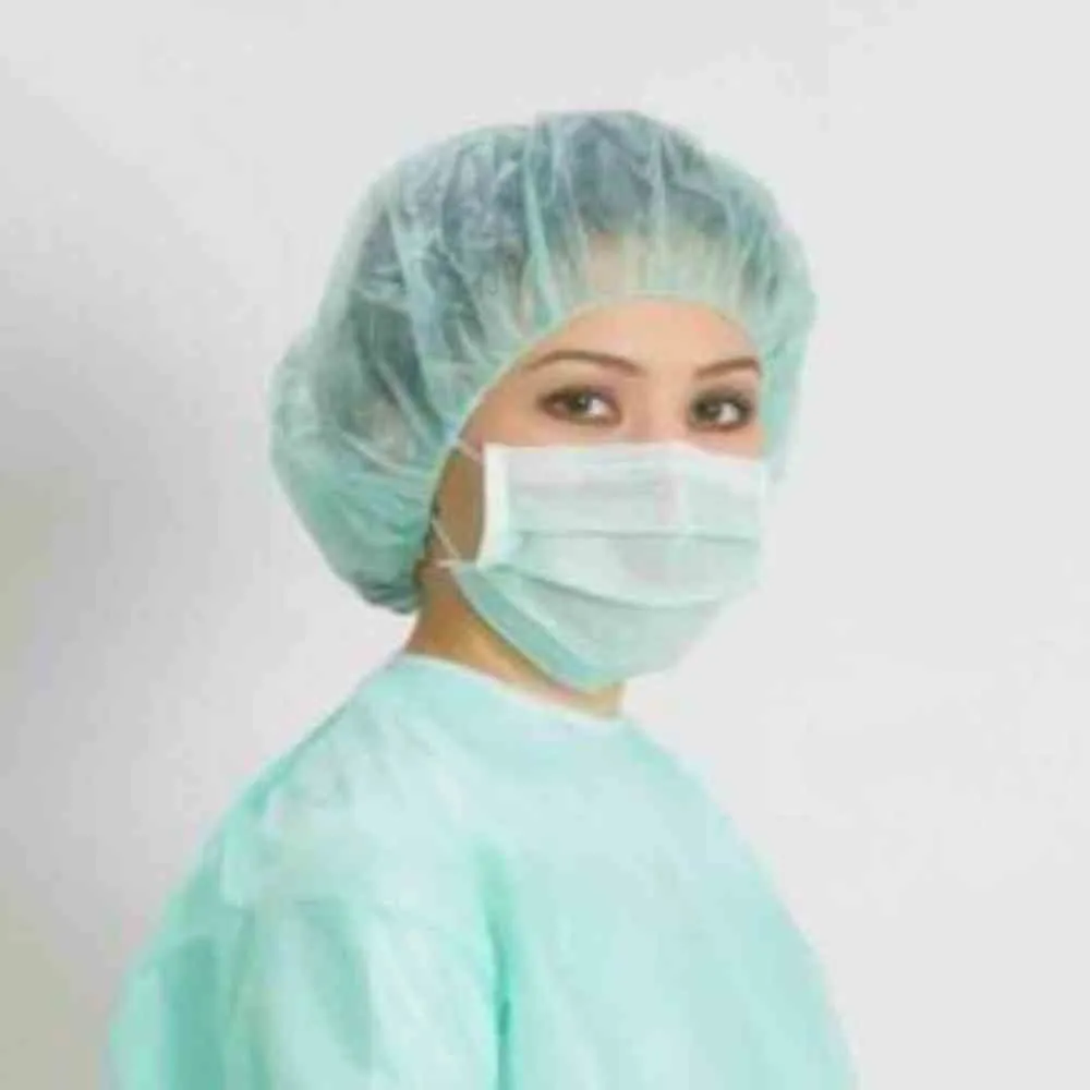 Disposable Bonnet Overlock Stitched