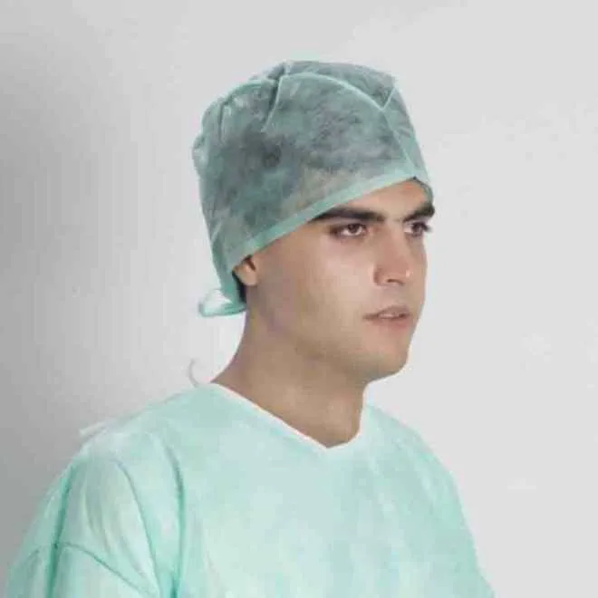 Disposable Surgical Cap Lace-up Bonnet
