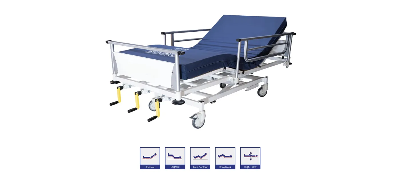 ERP 3030- Manual Hospital Cot 3 Crank