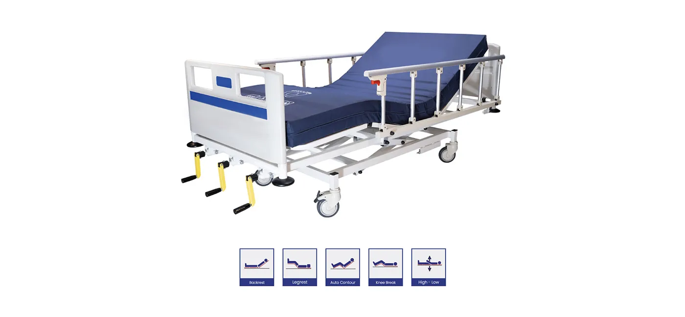 ERP 3010- Manual Hospital Cot 3 Crank